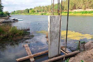 установка железобетонного шпунта установка железобетонного шпунта