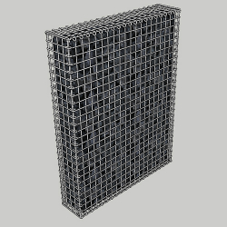 Габіонна секція паркана 1х2х0.2м, вічко 50х50мм, цинк, з`єднання на гачках