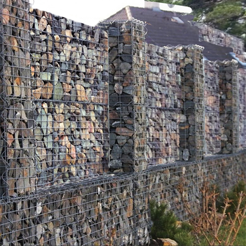 Габионный забор (столбы, секции и основание), высота 2м, ячейка ...