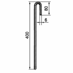 Анкер для георешітки 400мм, 50шт.уп
