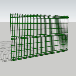 Секція 3D паркану 2.5х1.5м, дріт 3/4мм, цинк+ПВХ