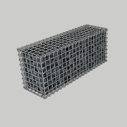 Габіонний цоколь паркану 1х0.4х0,3м, вічко 50х50мм, цинк, з'єднання на гачках