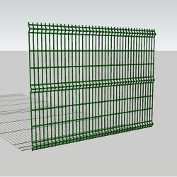 Секція 3D паркану 2.5х1.7м, дріт 4/4мм, цинк+ПВХ