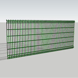 Секція 3D паркану 3х1.2м, дріт 5/5мм, цинк+ПВХ