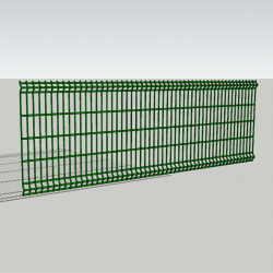 Секція 3D паркану 3х1м, дріт 5/5мм, цинк+ПВХ