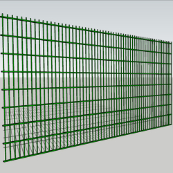 Секція 2D паркану 3х1.7м, дріт 5/4/5мм, цинк+ПВХ