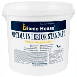Фарба для стін і стель Optima Interior Standart 7кг, Bionic House