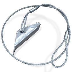 Грунтовий анкер Harpoon 75 з тросом 6мм